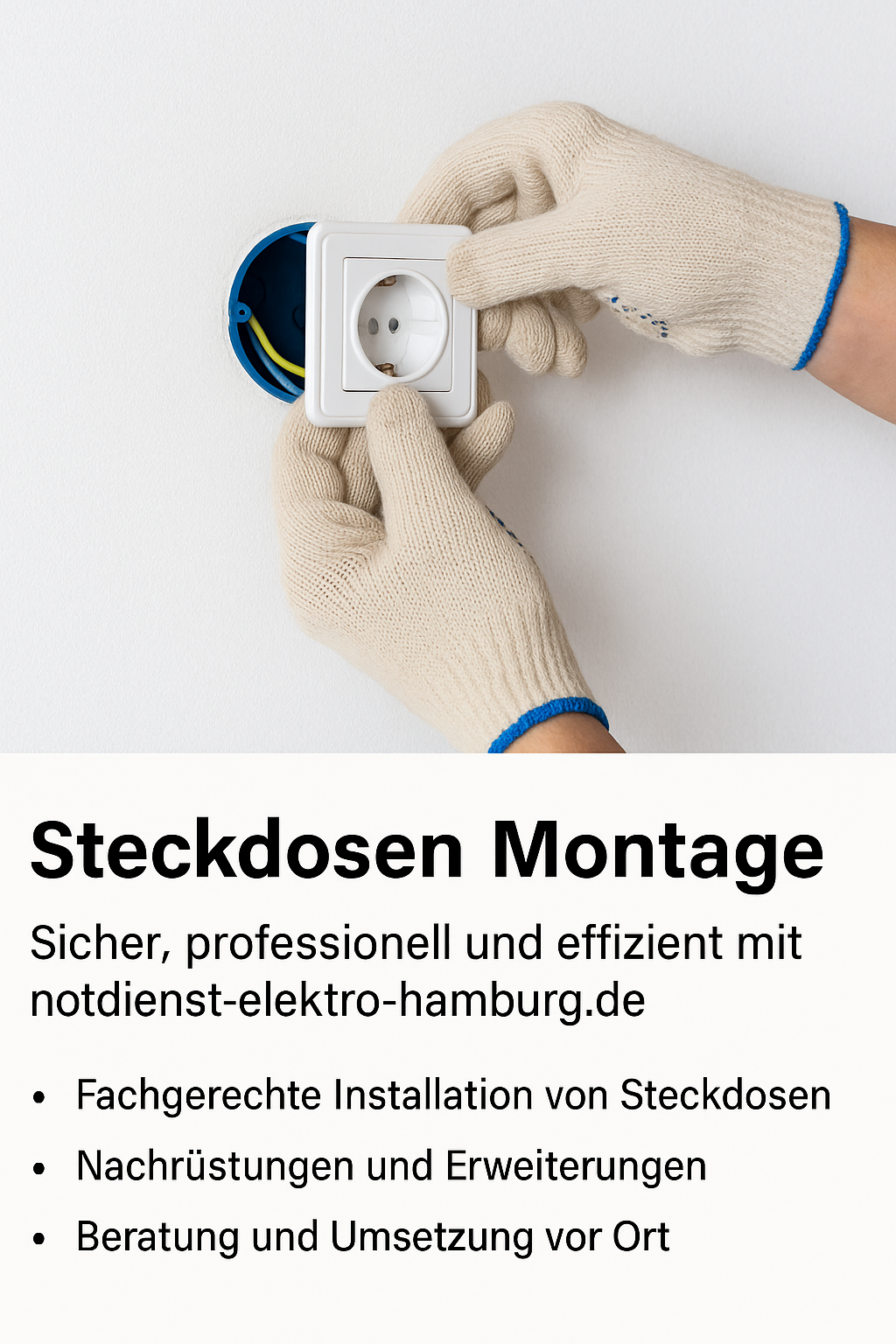 Steckdosen Montage