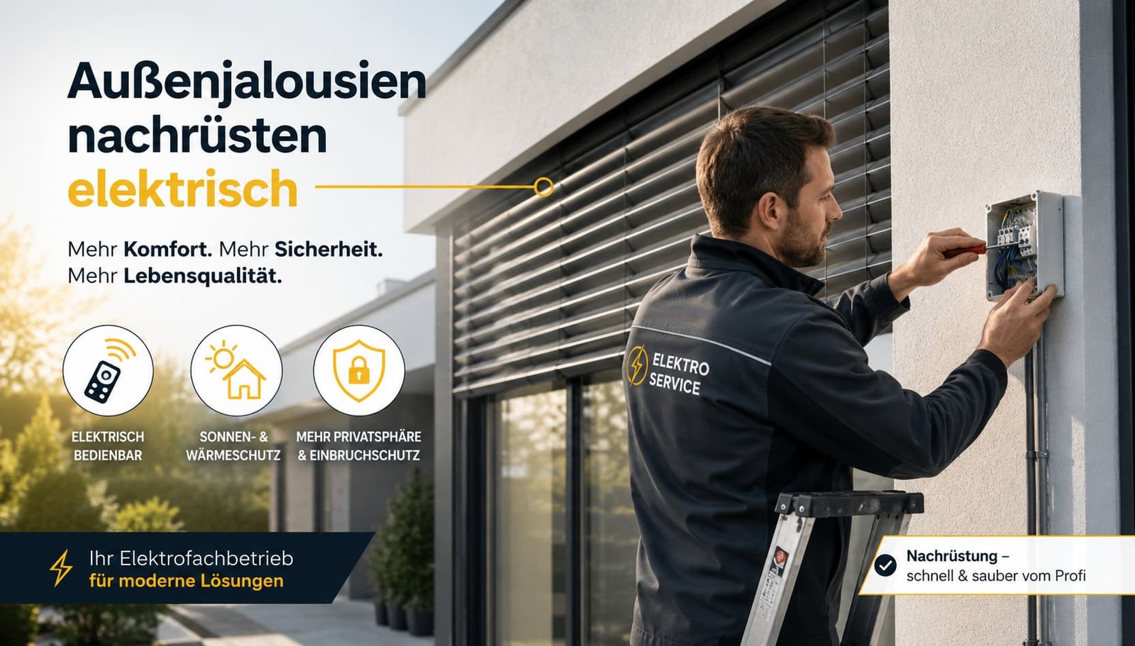 Außenjalousien nachrüsten elektrisch