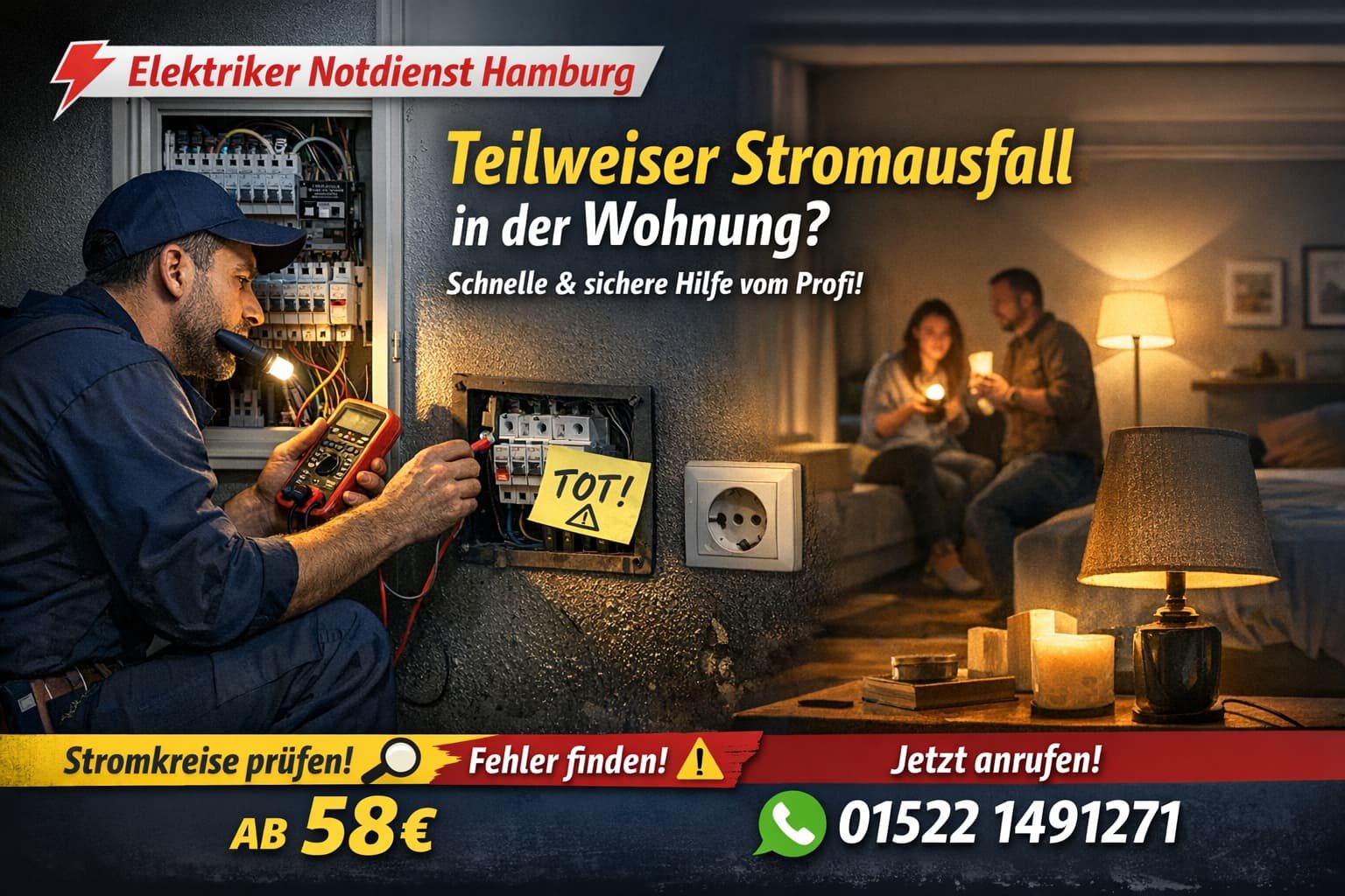 teilweise stromausfall wohnung