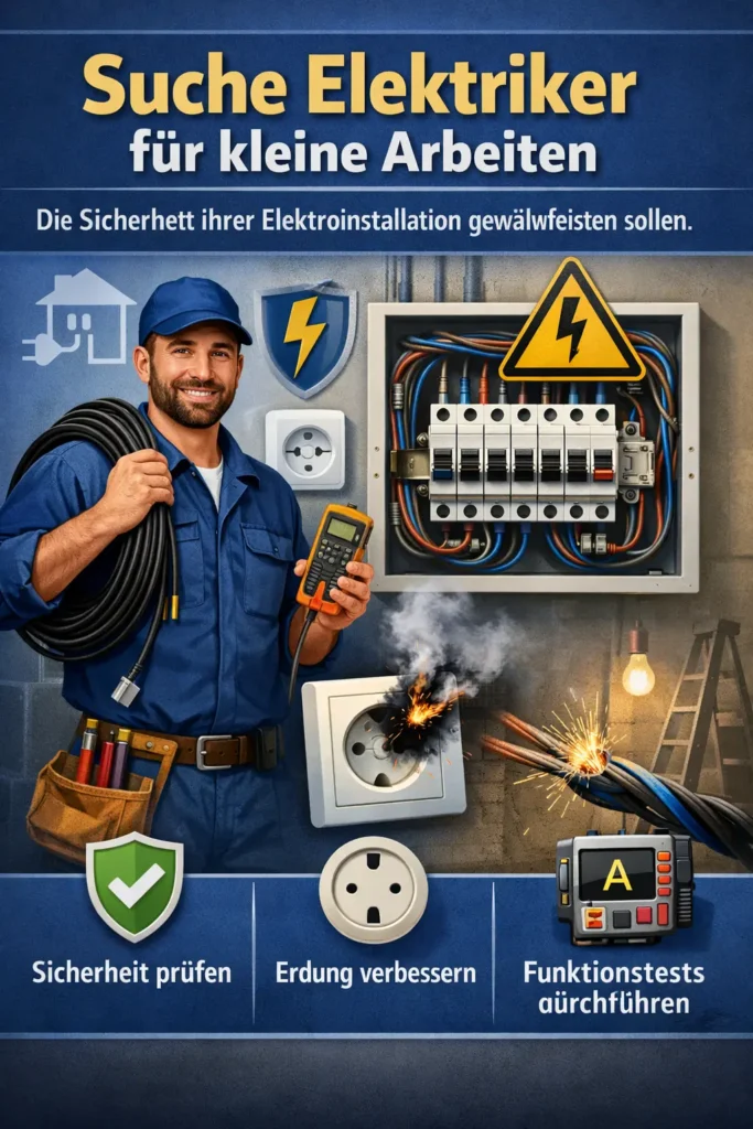 Wenn suche elektriker für kleine arbeiten die Sicherheit Ihrer Elektroinstallation gewährleisten sollen