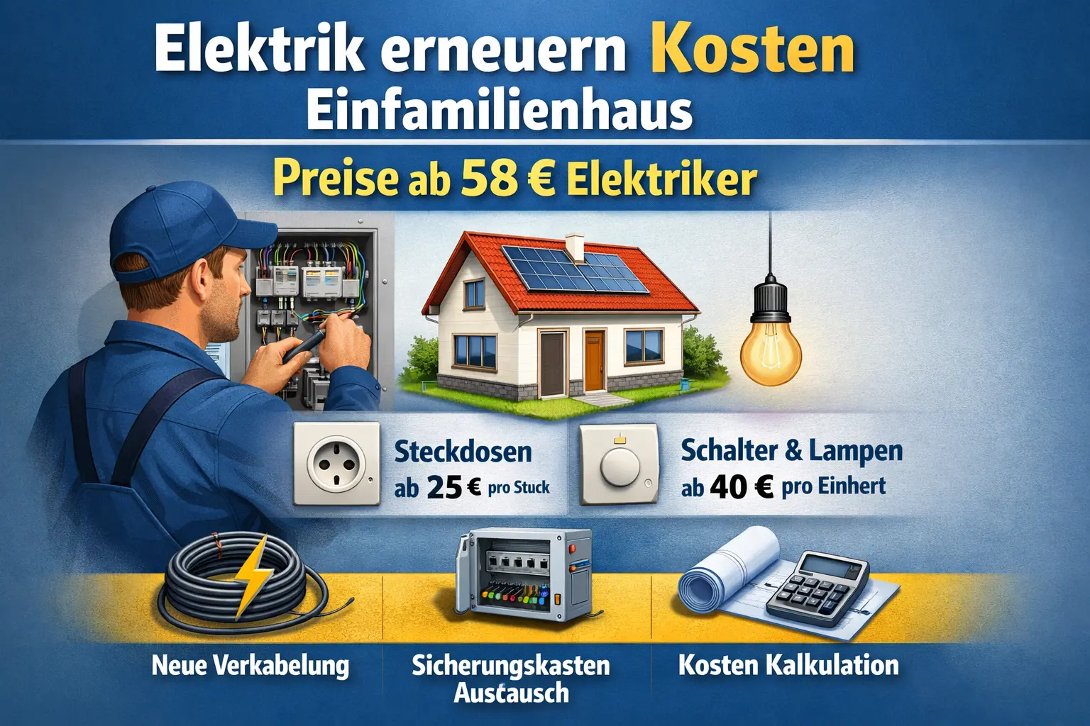 elektrik erneuern kosten einfamilienhaus