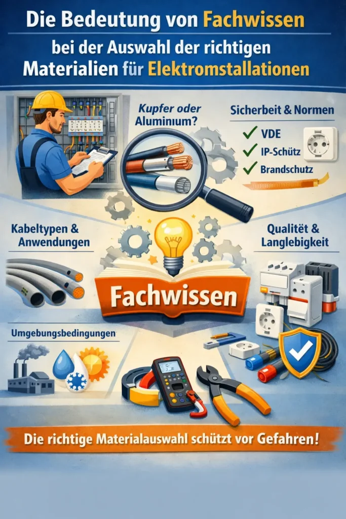 Die Bedeutung von Fachwissen bei der Auswahl der richtigen Materialien für Elektroinstallationen