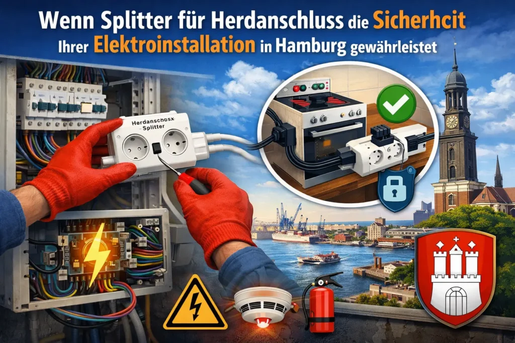 Wenn splitter für herdanschluss die Sicherheit Ihrer Elektroinstallation in Hamburg gewährleistet