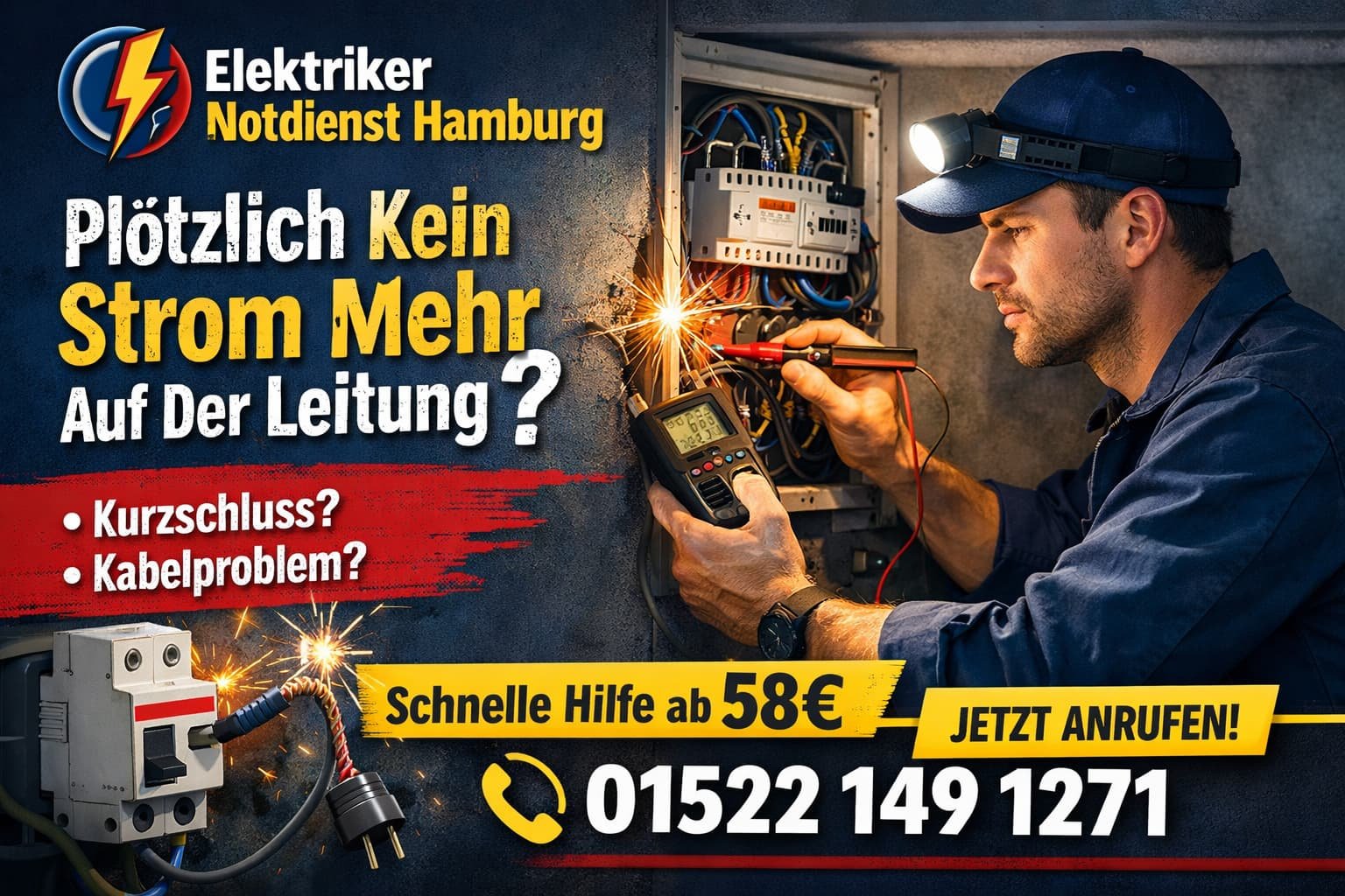 plötzlich kein strom mehr auf leitung