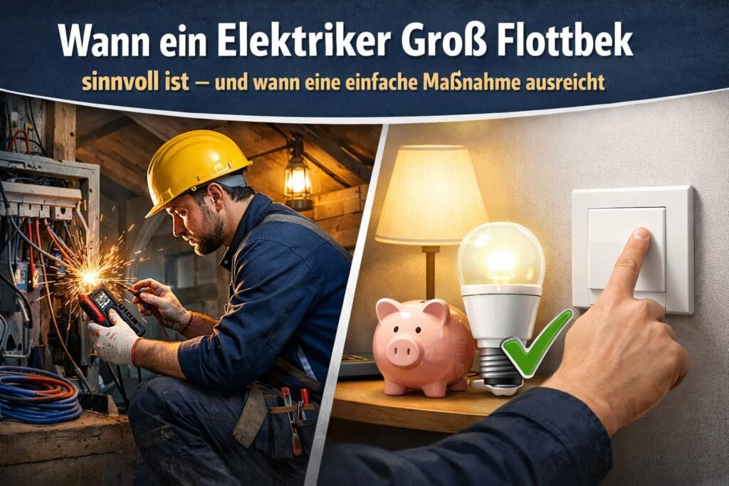 Elektriker vs einfache Stromlösung Bild!