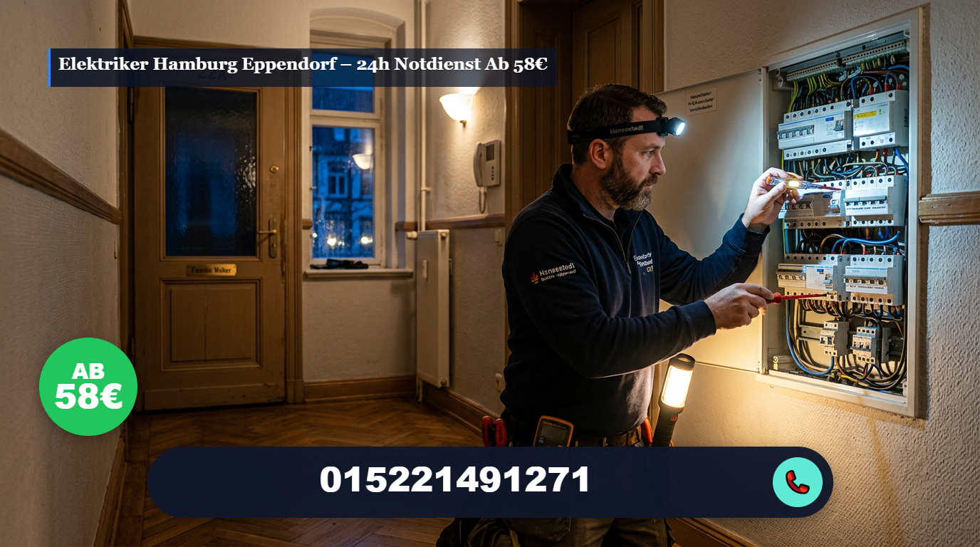 Elektriker hamburg eppendorf – 24h Notdienst ab 58€