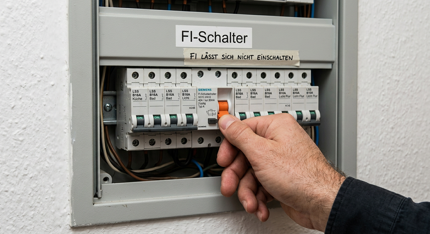 fi schalter lässt sich nicht einschalten