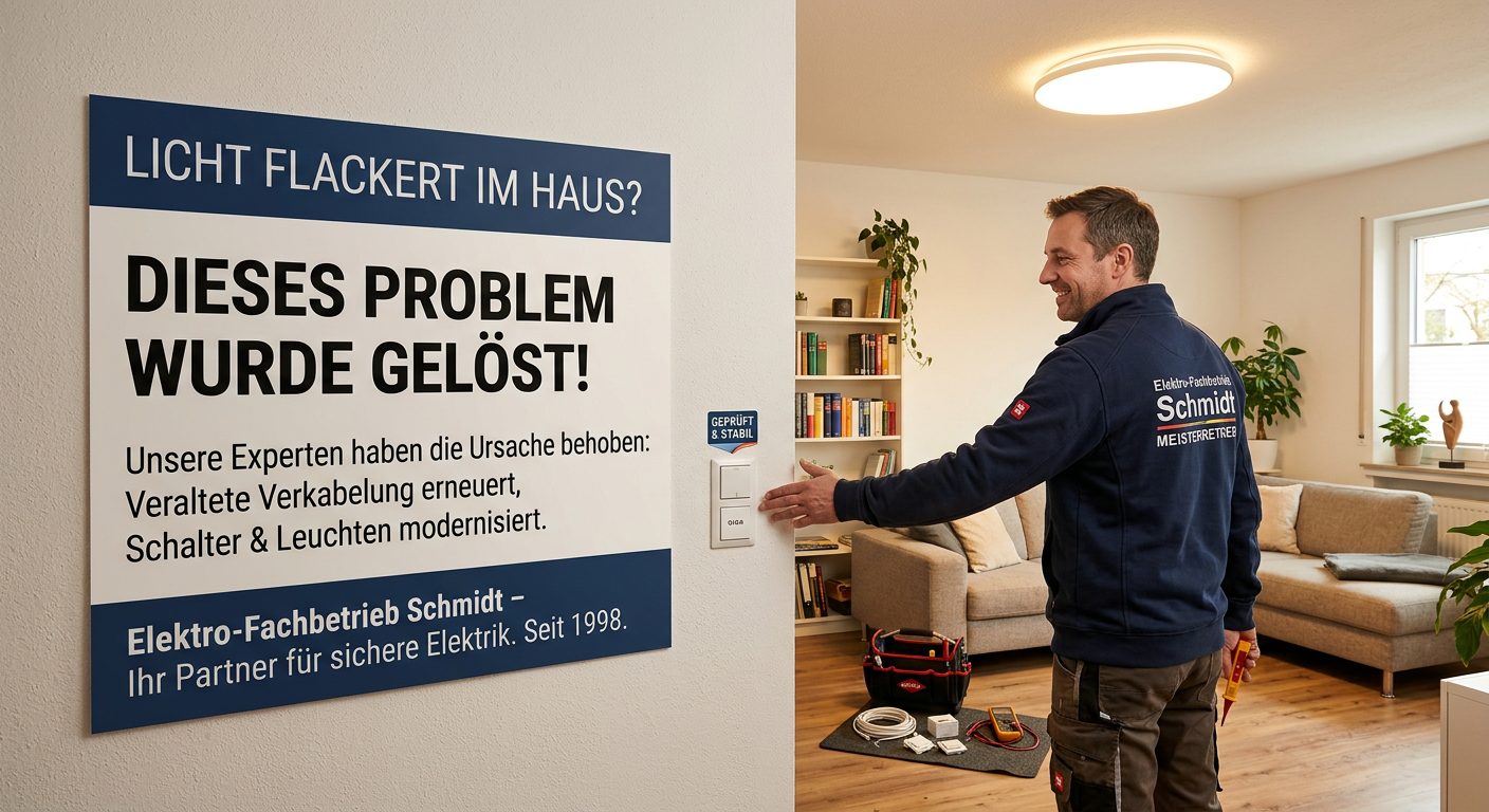 licht flackert im haus