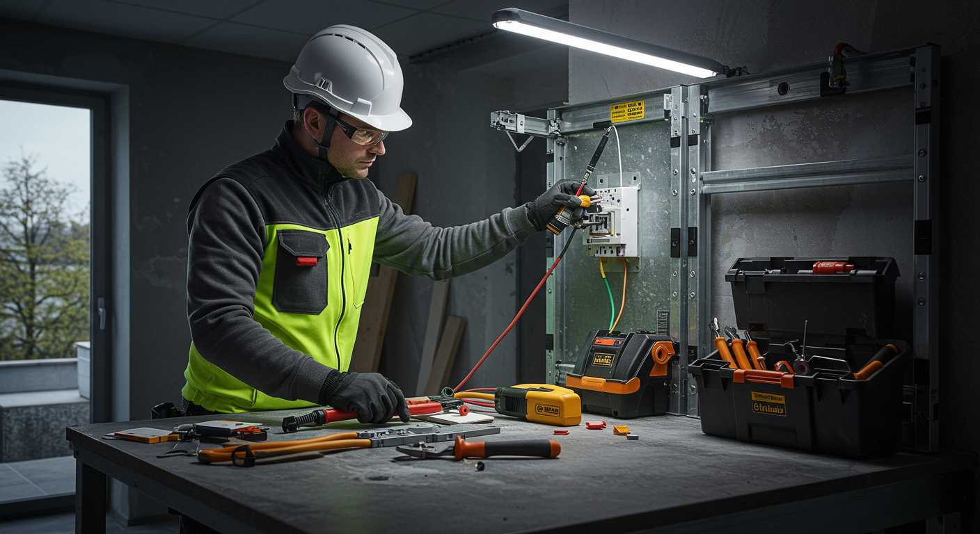 Elektriker Volksdorf bei der Arbeit