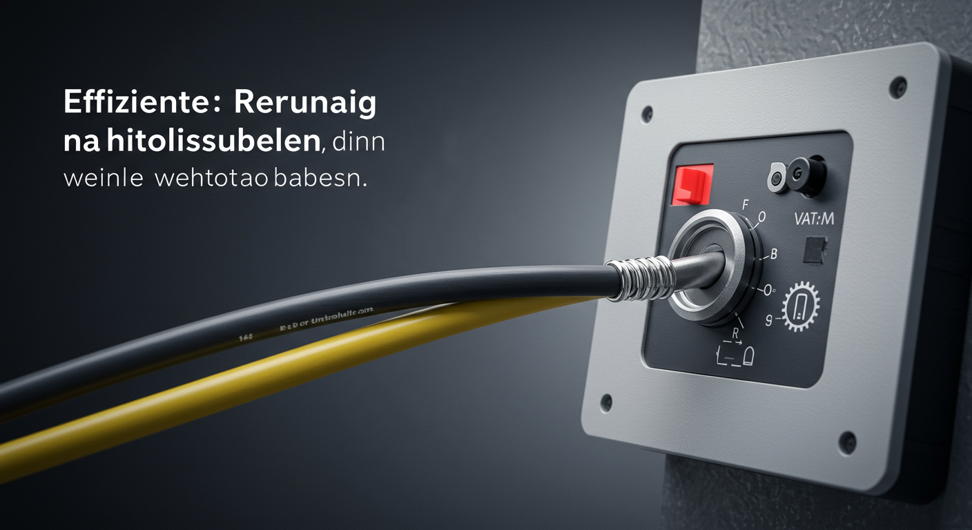 Effiziente Reparatur nach der elektroinstallation haus welche kabel