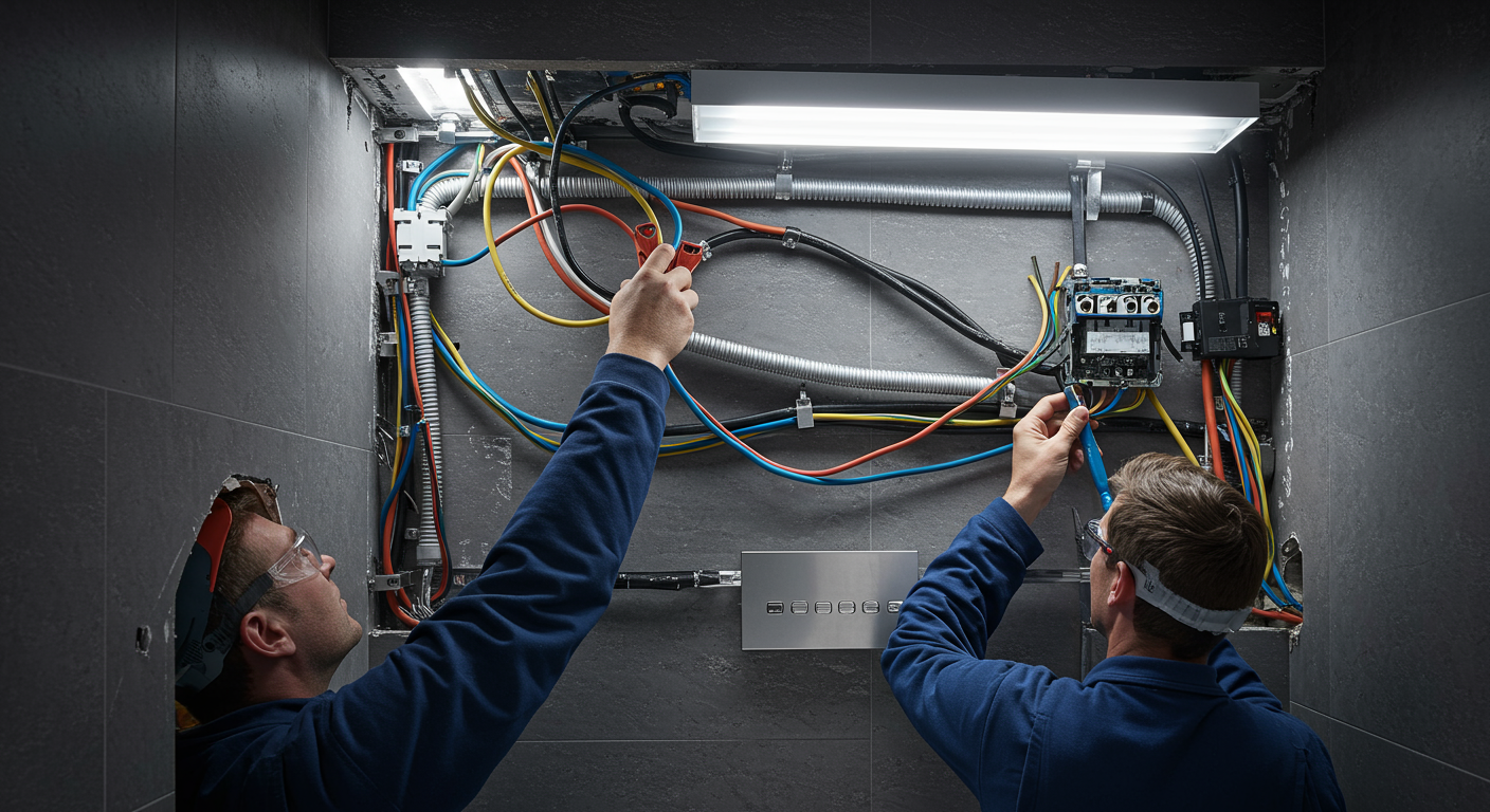 Badezimmer Elektroinstallation fachgerecht durch erfahrene Elektriker