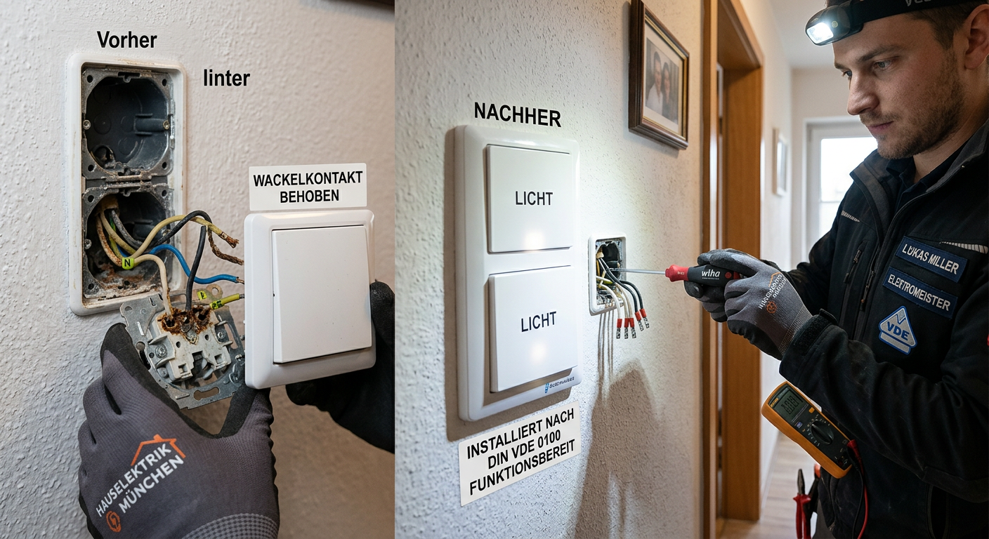 lichtschalter wackelkontakt