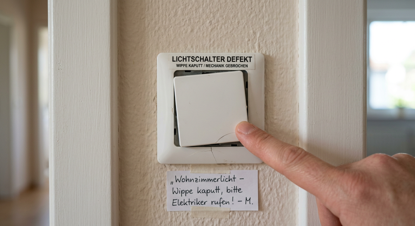 lichtschalter wippe defekt