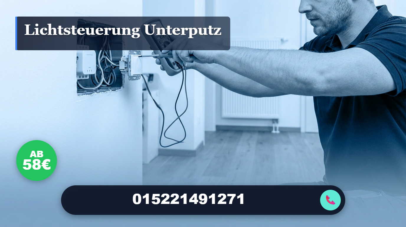 lichtsteuerung unterputz