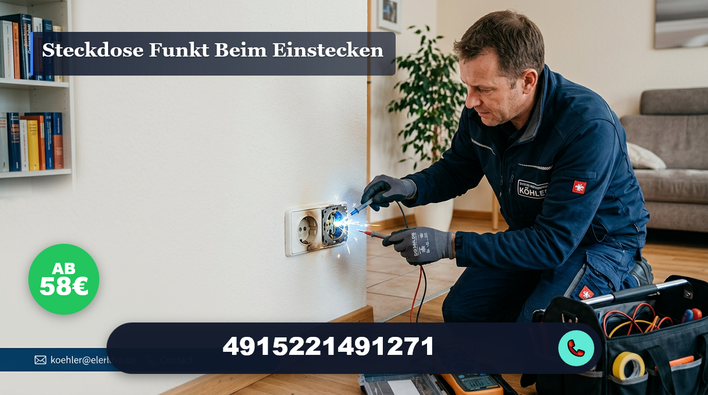 steckdose funkt beim einstecken