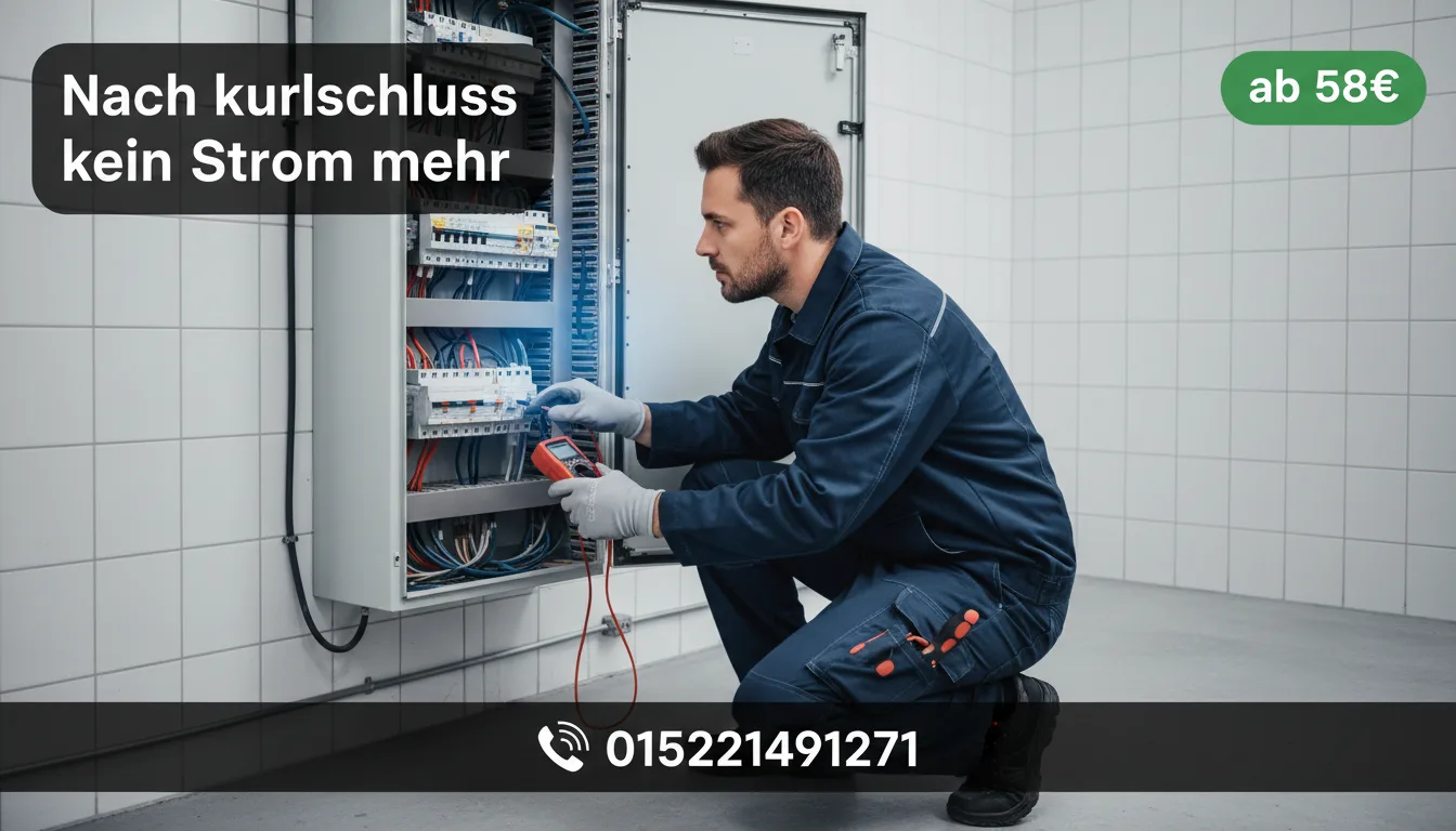 nach kurzschluss kein strom mehr