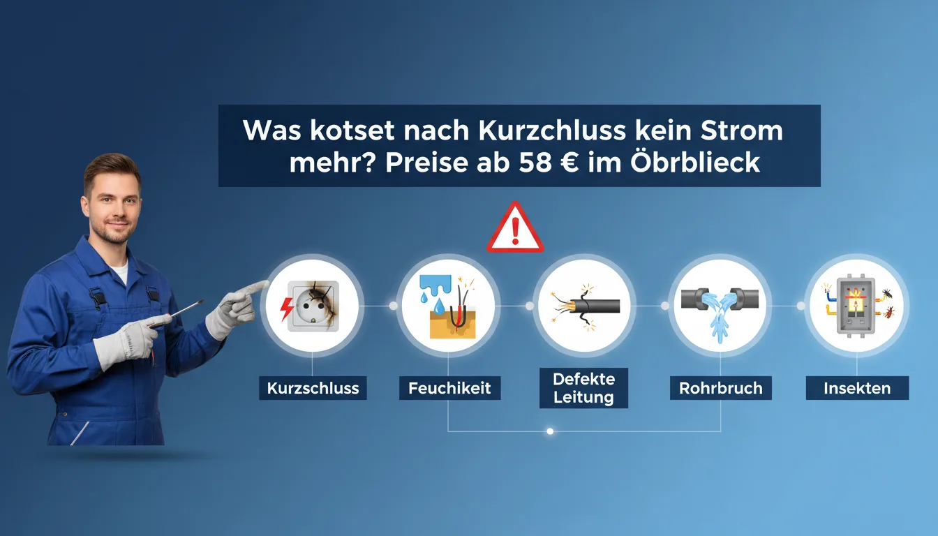 nach kurzschluss kein strom mehr – Problem